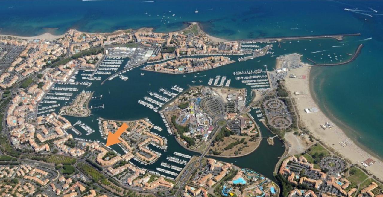 Cap Capistol Studio Le Cap D'Agde Vue Port Exteriör bild